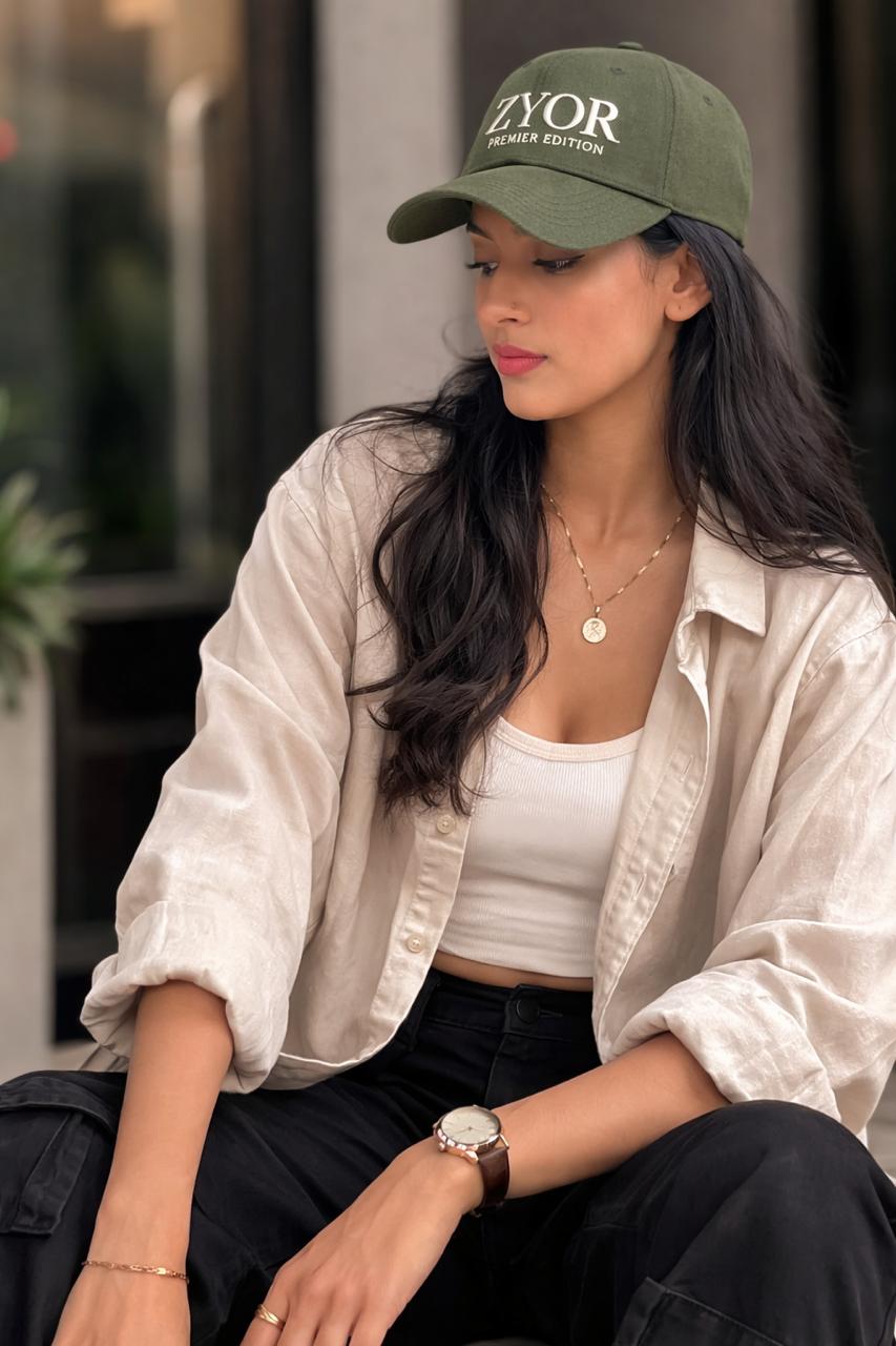 cc Zyor Premier Cap – Olive Edition - Image 1